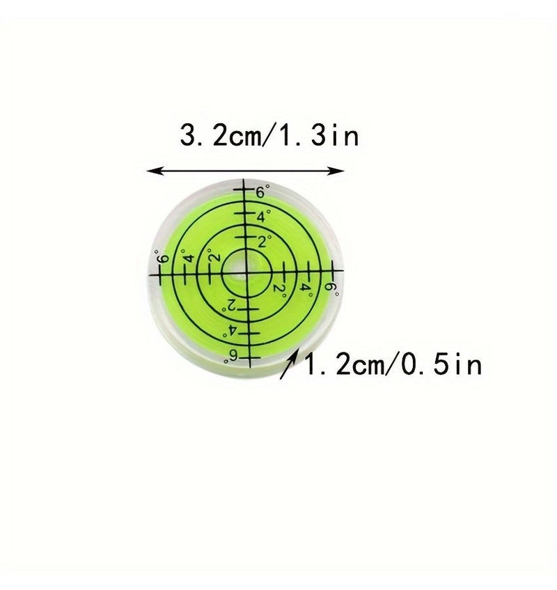3pcs Green Round Bubble Level Micro for Turntable Camera Telescope - Image 4