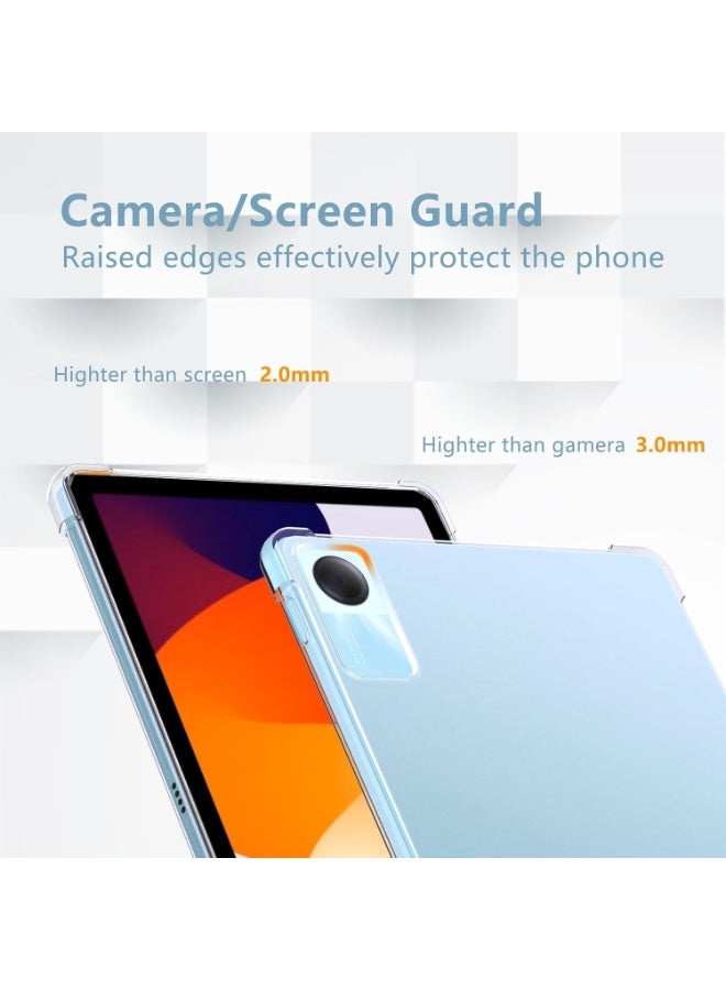 Flip cover for Redmi Pad SE 11-inch [Transparent Silicone Cases] [Shock and Scratch Resistant] Slim Transparent Protective TPU Case - Image 2