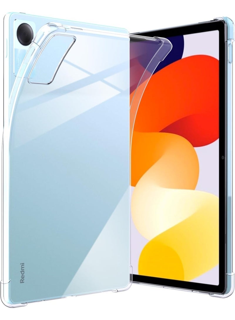 Flip cover for Redmi Pad SE 11-inch [Transparent Silicone Cases] [Shock and Scratch Resistant] Slim Transparent Protective TPU Case - Image 1