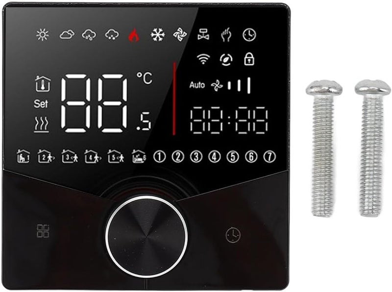 لوحة تحكم ترموستات رقمي أسود لساونا نظام تدفئة تحت الأرضية - Image 2