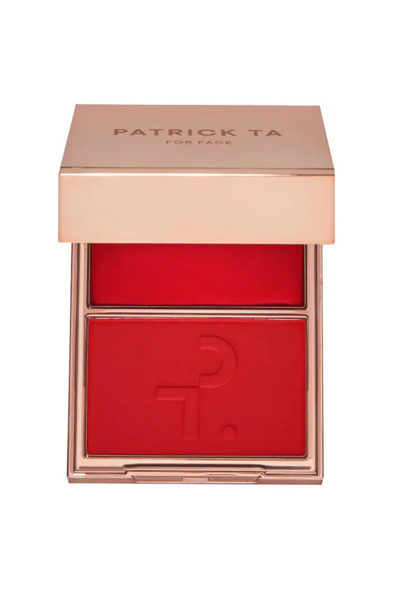 PATRICK TA Major Headlines Double-Take Crème & Powder Blush Duo She Left Me On Red - Image 1
