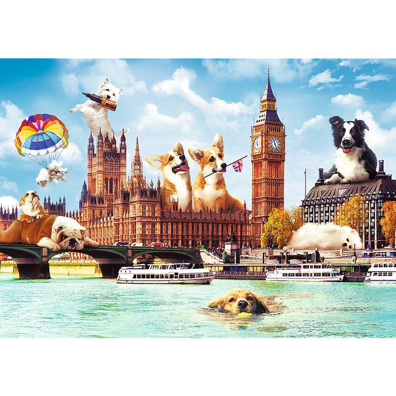 Trefl - Dogs in London Puzzle 1000 Pieces - 10596 - Image 2