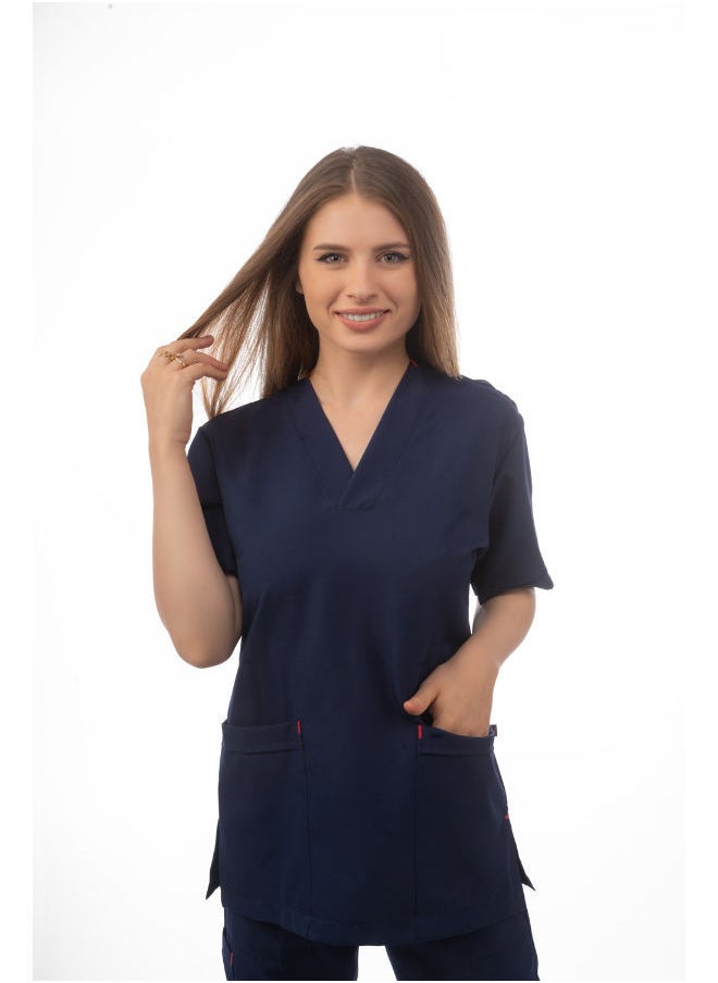Dark Blue Female Scrub