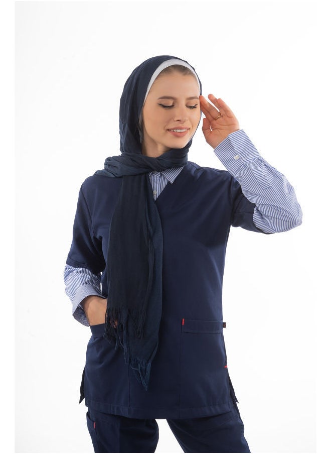 Dark Blue Female Scrub