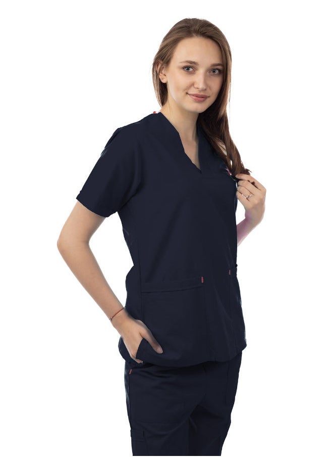 Dark Blue Female Scrub