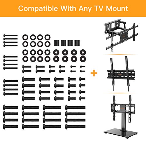 Perlegear Universal TV Mounting Hardware Kit Fits Most TVs up to 80 inches, VESA Wall Mount M4, M5, M6, M8 Screws, Spacers and Washers, Works with Most TV/Monitor Mounts, PGUHP2, Black - Image 5