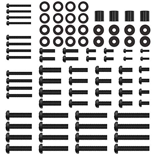 Perlegear Universal TV Mounting Hardware Kit Fits Most TVs up to 80 inches, VESA Wall Mount M4, M5, M6, M8 Screws, Spacers and Washers, Works with Most TV/Monitor Mounts, PGUHP2, Black - Image 1