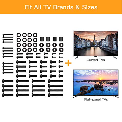 Perlegear Universal TV Mounting Hardware Kit Fits Most TVs up to 80 inches, VESA Wall Mount M4, M5, M6, M8 Screws, Spacers and Washers, Works with Most TV/Monitor Mounts, PGUHP2, Black - Image 4