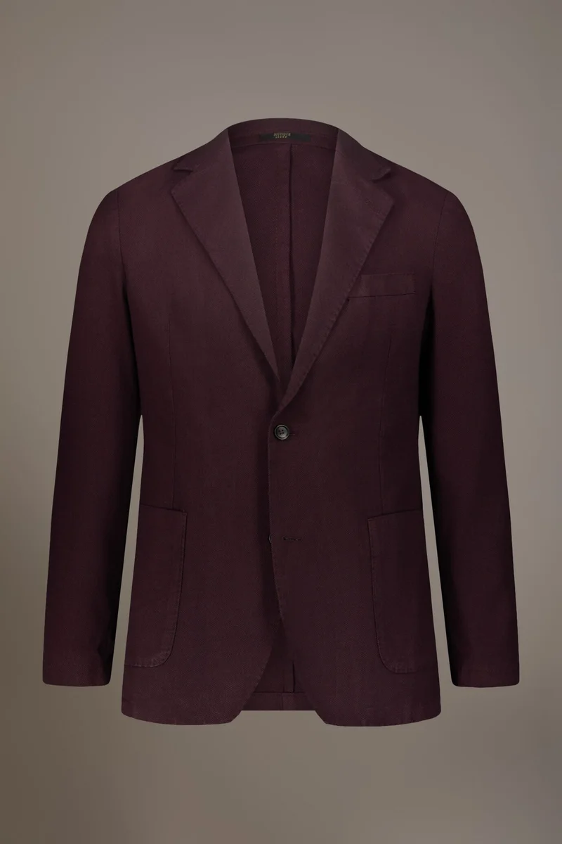 Doppelganger Single breasted jacket with patch pocket - Bordeaux