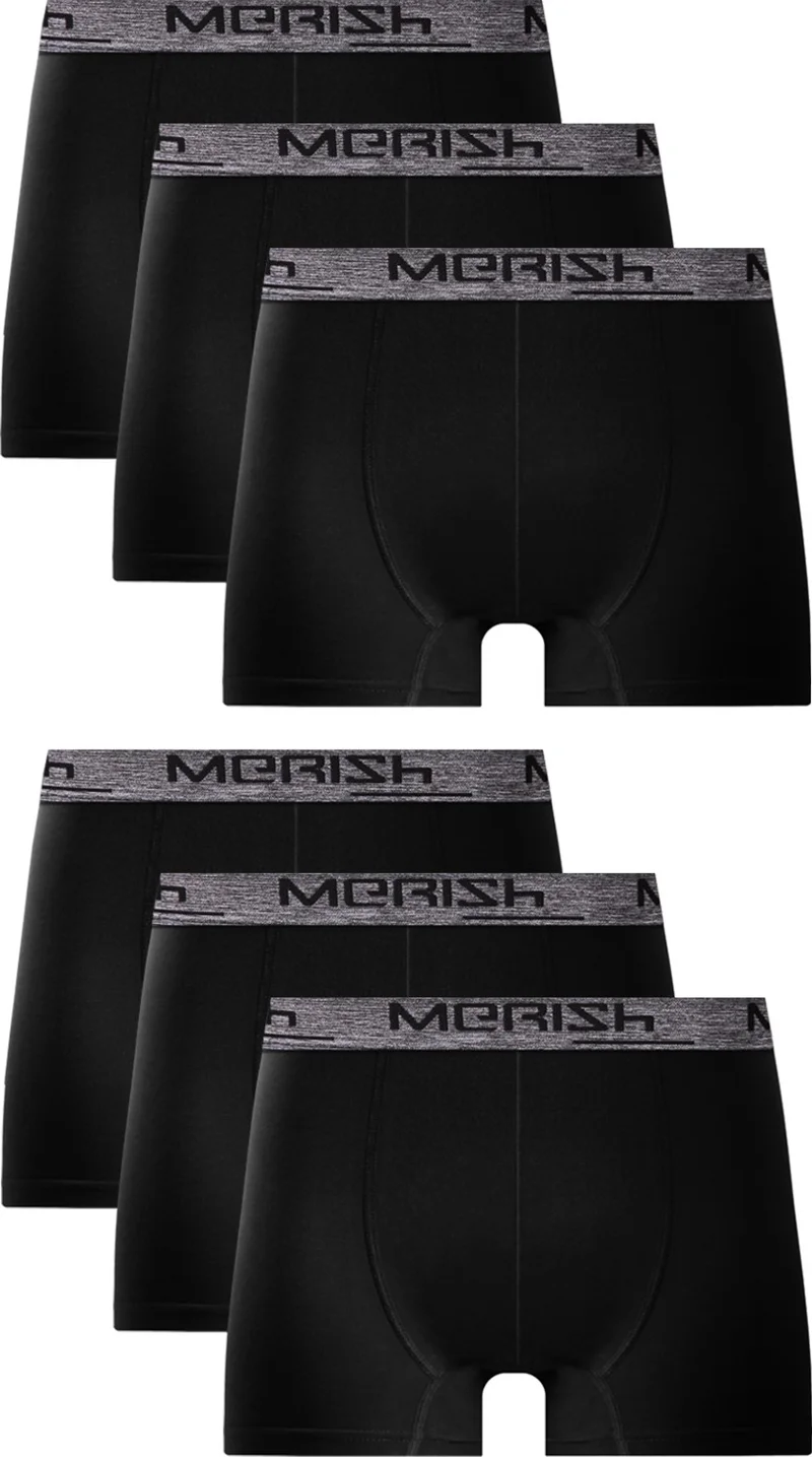 Merishopping Men's 6-Pack Premium Lycra Boxer (BOXED PRODUCT)