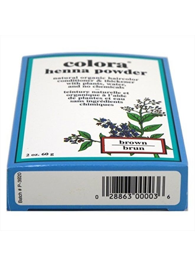 Colora Henna Powder Hair Color Brown 2oz (3 Pack) - Image 2