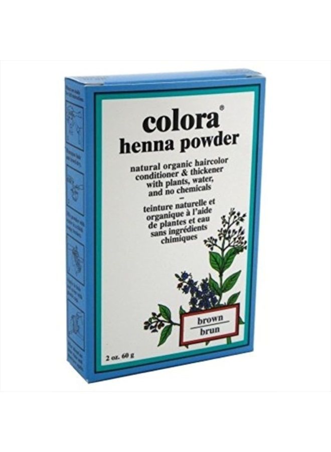Colora Henna Powder Hair Color Brown 2oz (3 Pack) - Image 1