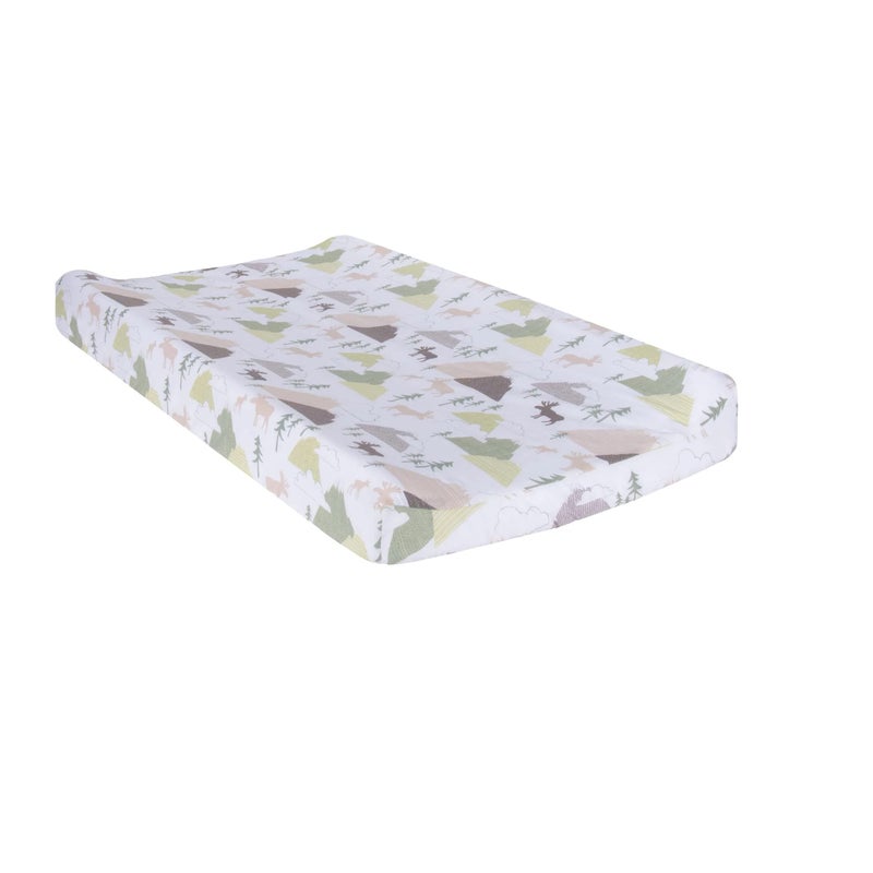 Trend Lab Mountain Baby Changing Pad Cover 100 Cotton Cover for Baby Nursery Fits A 16 in x 32 in Standard Changing Pad