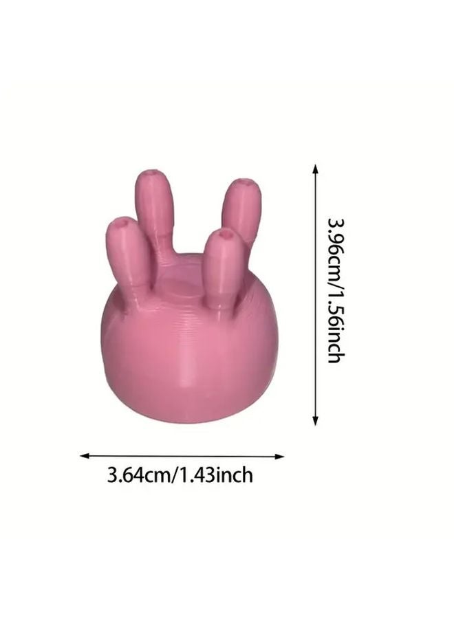 Pink 3D Printed Rubber Milk Carton Lid Funny Cartoon Character Design Pouring Funnel - Image 4