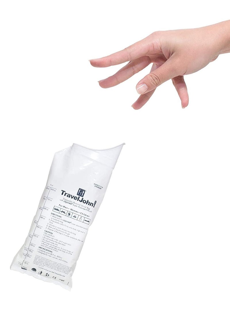 ترافل جون عبوة 3 أكياس مبولة للاستعمال مرة واحدة للرجال والنساء والأطفال من ترافيلجون - Image 5