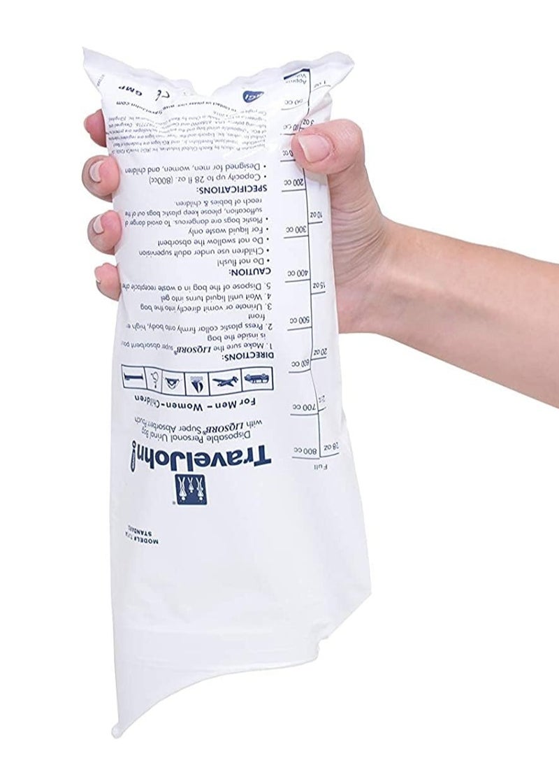 ترافل جون عبوة 3 أكياس مبولة للاستعمال مرة واحدة للرجال والنساء والأطفال من ترافيلجون - Image 4