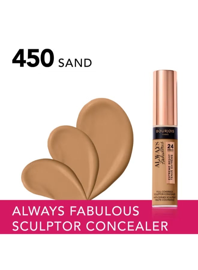 بورجوا باريس خافي عيوب "أولويز فابيولس" (Always Fabulous) من بورجوا، الدرجة 450 - تغطية كاملة، ثبات طويل الأمد، وتركيبة خفيفة الوزن - مناسب لمنطقة تحت العين والوجه. - Image 3