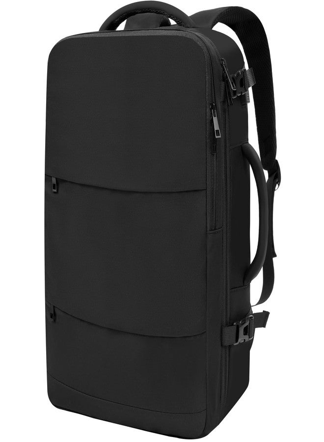 BAGAIL Travel Backpack, Light - Waterproof - USB Port, Quick Check Hand Luggage Backpack, Cabin Bags and Underseat Carry-Ons, Great to Use as Laptop Backpack or Casual Backpack, Black, Casual - Image 1