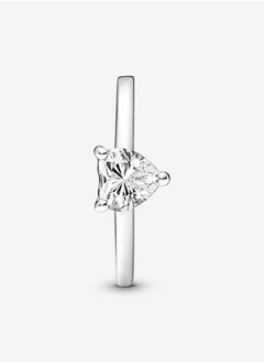 PANDORA Sparkling Heart Solitaire Ring, Size 50  - Image 4