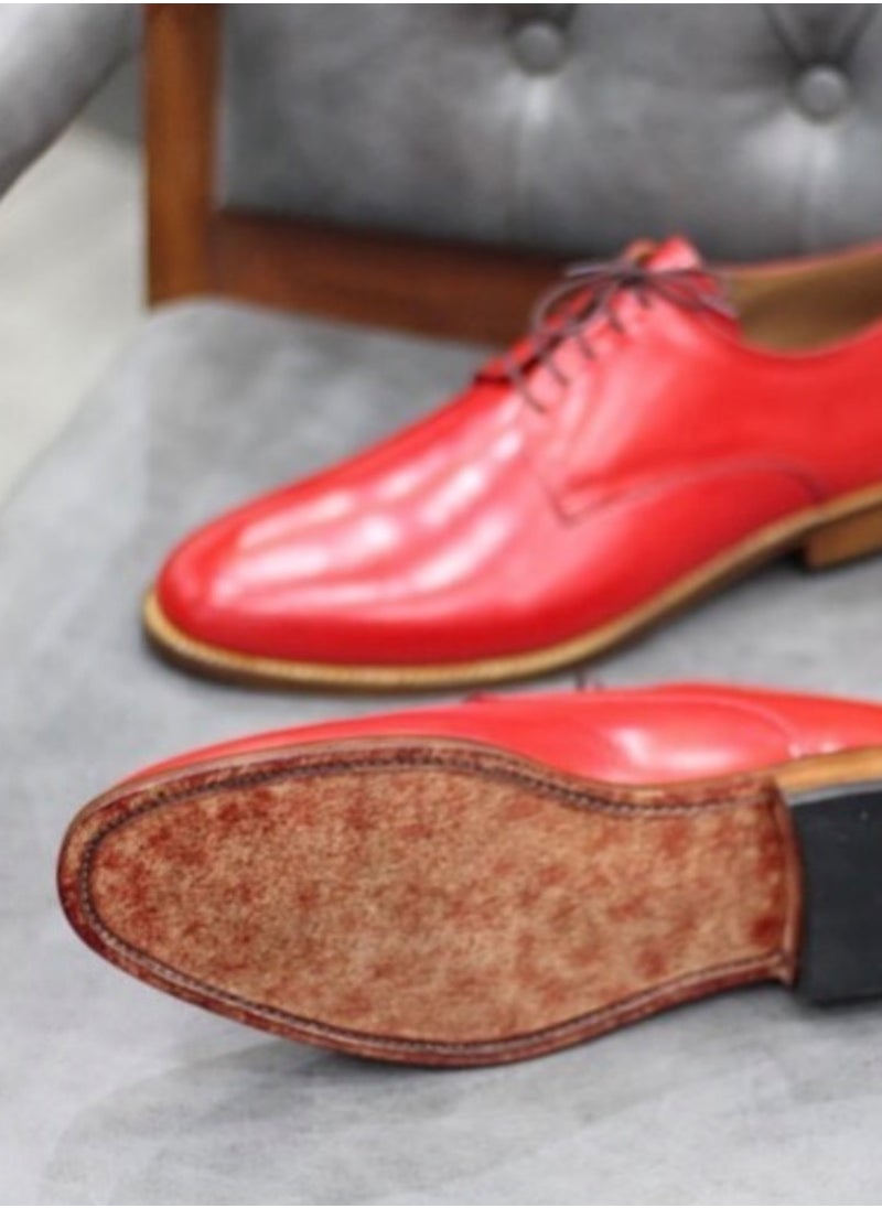 Handmade New Handmade Pure Leather Lace up Oxford Shoes For Men  - Image 2