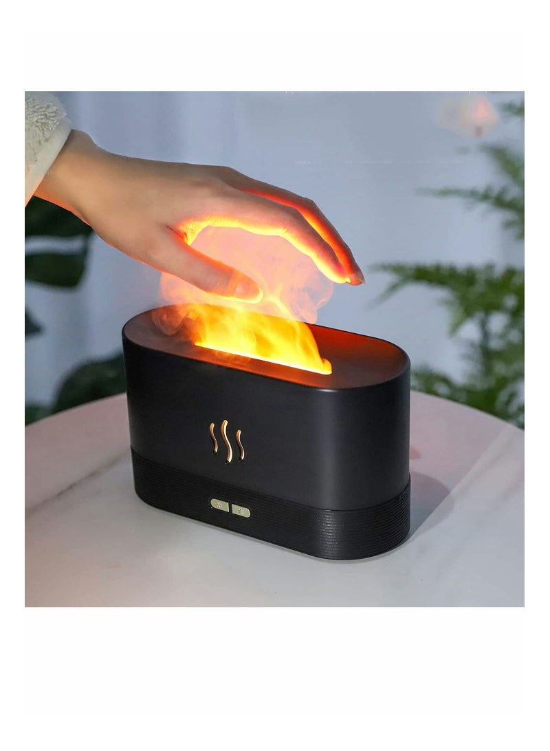 كابتن تيك Flame Air Diffuser 180ML Essential Oil Aromatherapy Humidifier Portable Super Quiet Scent Waterless Auto Shutoff for Yoga Bedroom Living Room Office KSA | Riyadh, Jeddah - Image 2