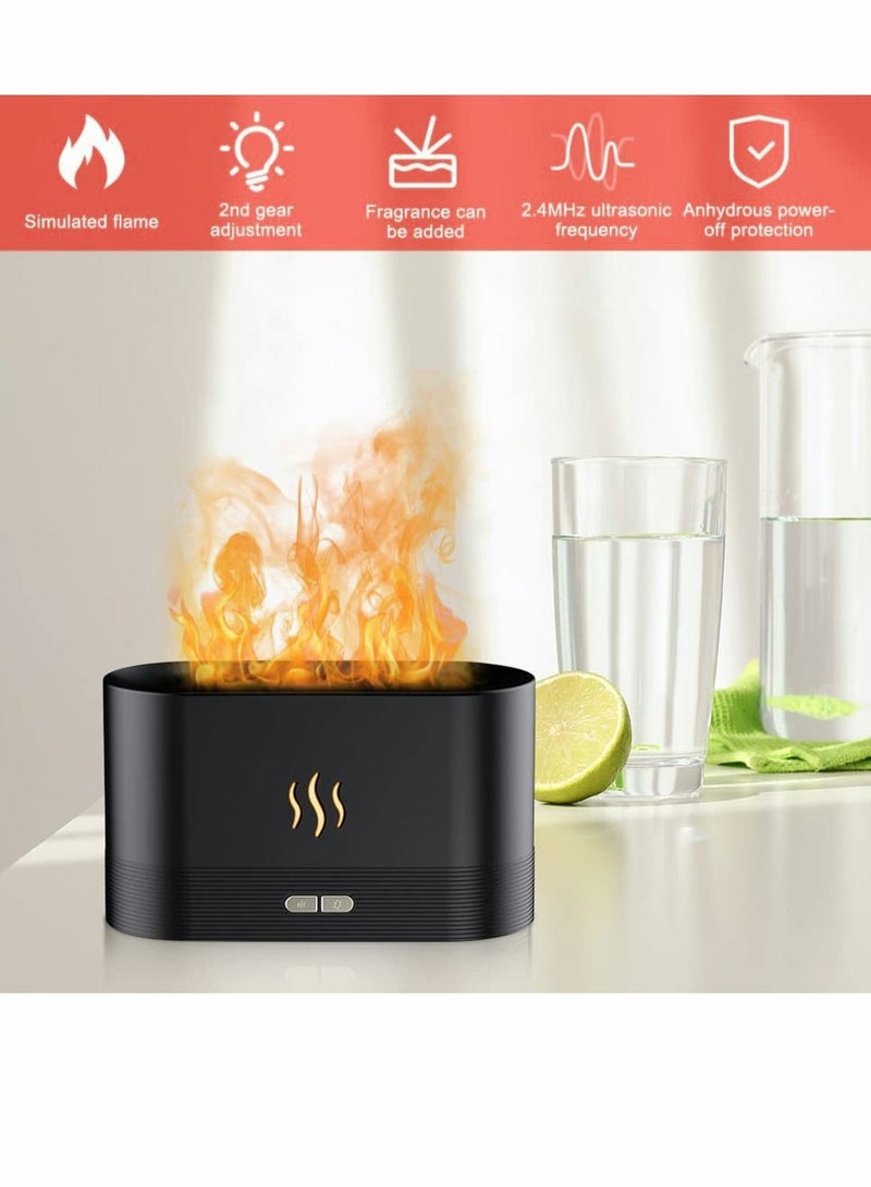 كابتن تيك Flame Air Diffuser 180ML Essential Oil Aromatherapy Humidifier Portable Super Quiet Scent Waterless Auto Shutoff for Yoga Bedroom Living Room Office KSA | Riyadh, Jeddah - Image 4