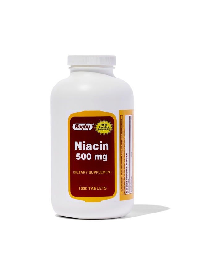 Rugby Niacin 500 mg 1000 Tabs - Image 1