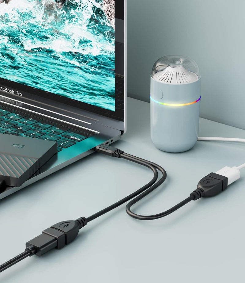 Eanetf USB Cable, 2-Port USB 2.0 Male to Female Splitter, High-Speed Charging & Data Transfer for Laptop, Car, Mac, TV, PC, Xbox, HDD - Image 3