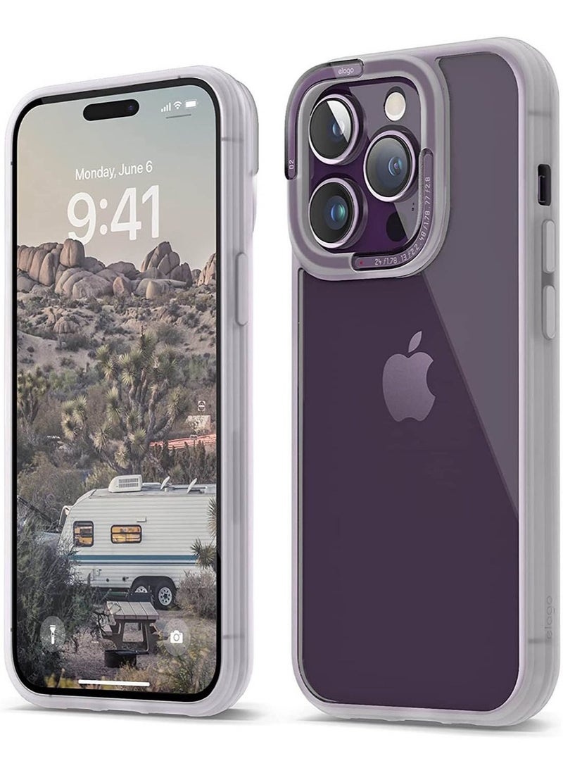 Elago Dual for iPhone 14 PRO Case Cover Hybrid Technology - Deep Purple - Image 1