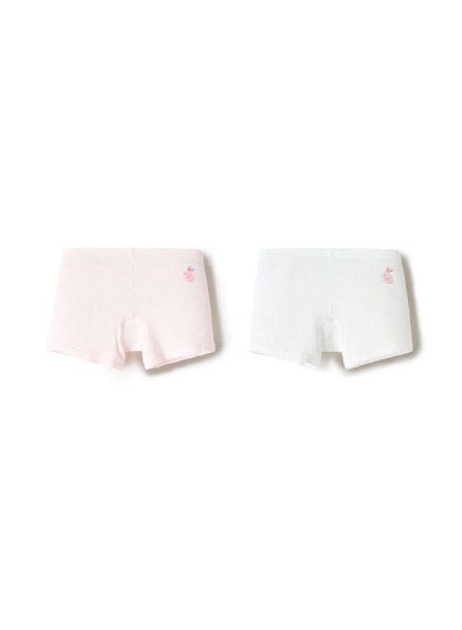 Balabala Antibacterial Girls' Safety Underwear - Cotton Briefs For Growth Period, Anti-peeking Kids' Shorts, Boxer Style, 2-pack For Big Girls - Image 1
