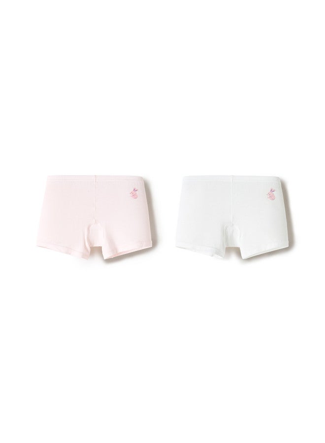 Balabala Antibacterial Girls' Safety Underwear - Cotton Briefs For Growth Period, Anti-peeking Kids' Shorts, Boxer Style, 2-pack For Big Girls - Image 2