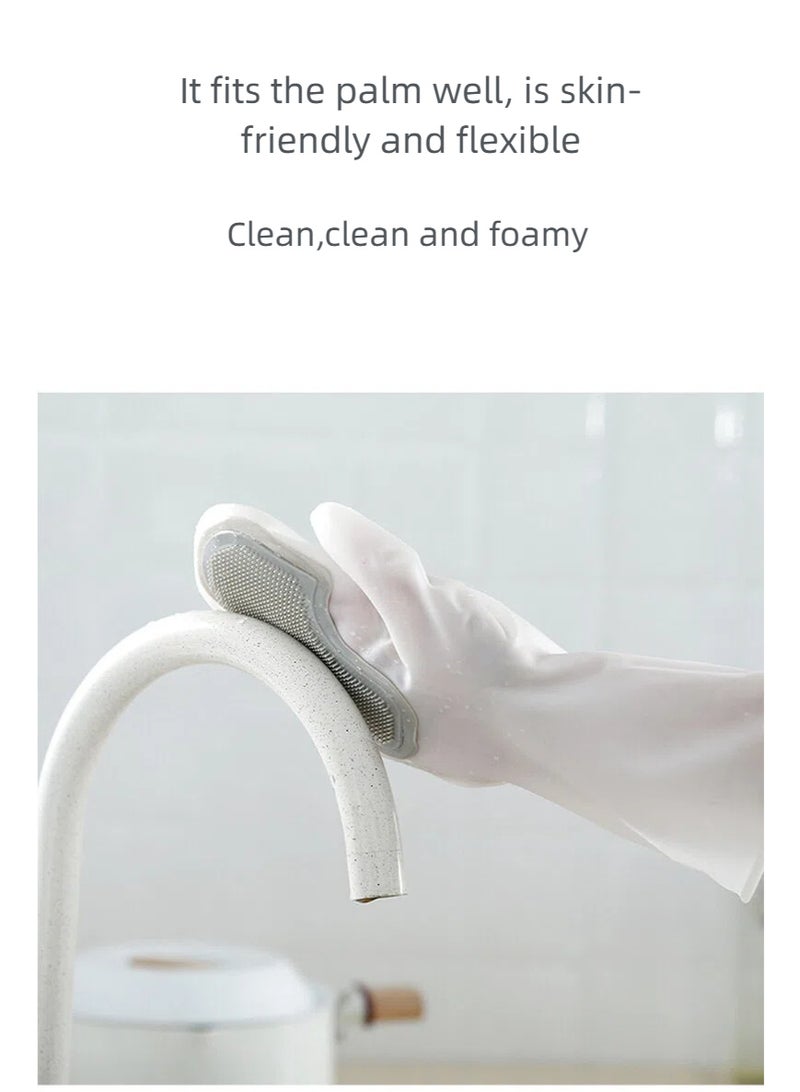 Household Dishwashing Gloves Plastic Latex Waterproof Kitchen Cleaning - Image 5