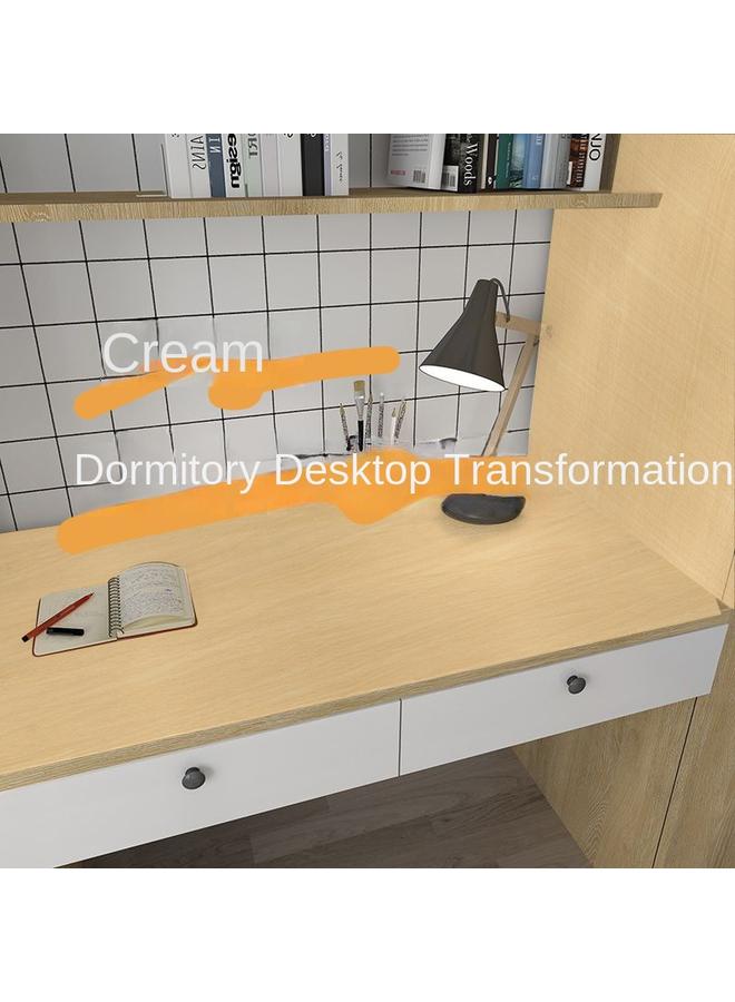 Bluejw Wood Grain Desktop Stickers Self-adhesive Wallpaper Waterproof Table Cabinet Wardrobe Furniture Renovation Table Stickers Windowsill Self-adhesive - Image 4