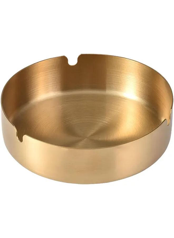 Golden Stainless Steel 6 Pack Ashtrays Round Windproof Easy Clean - Image 5