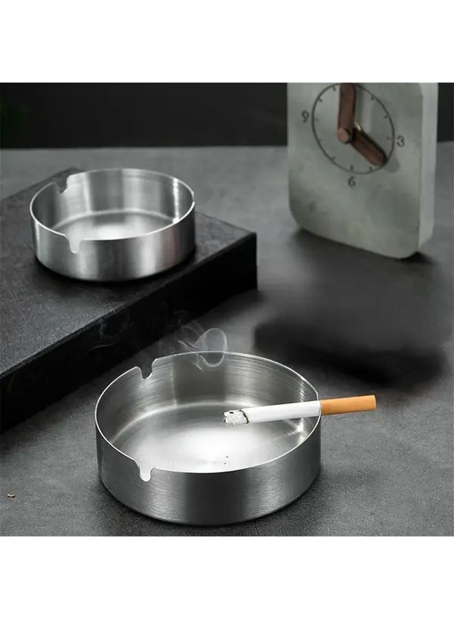 Golden Stainless Steel 6 Pack Ashtrays Round Windproof Easy Clean - Image 4