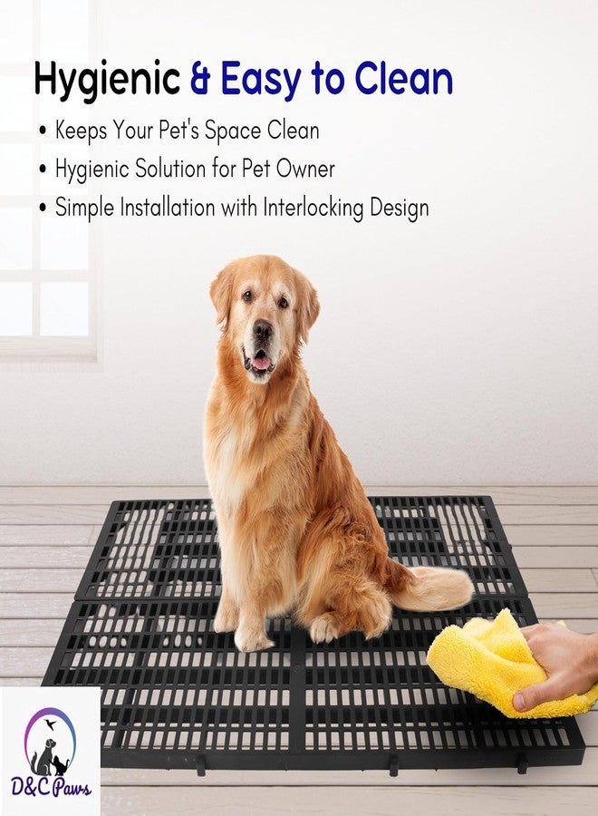 D&C Paws Velvet Floor Mat for Dogs, Cats/Rabbit/Goat (Grey, L-36 Inches W-12 H-2 Inch (Set of 2 pcs)) - Image 5