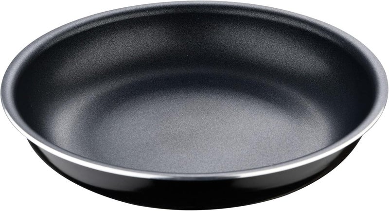 BERGNER CLICK&COOK Black Edition | 3-Piece Frying Pan Set 18, 20 & 24 cm + Removable Ergonomic Handle | Pressed and Non-Stick Aluminium | for All Types of Cookers and Ovens - Image 4
