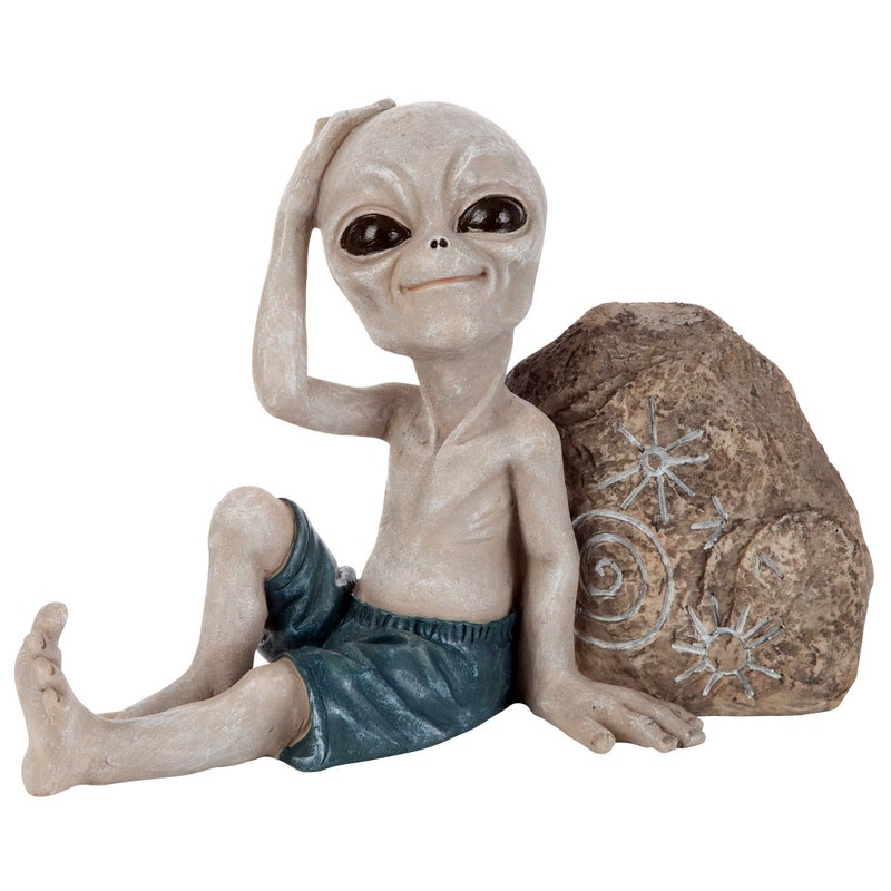 Design Toscano Surfer Dude Out-of-This-World Alien Statue - Image 1