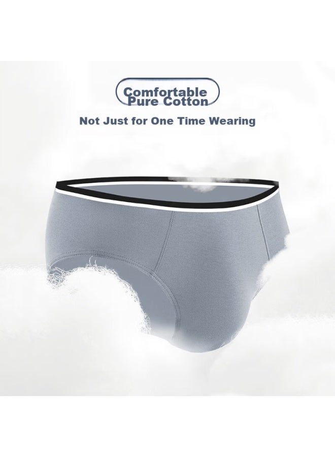 Free Go Freego Disposable Men's Underwear, Cotton, Sterilized, Travel-friendly, No-wash, Daily Disposable, Portable, Individually Wrapped, 10 Pieces, 2XL - Image 3