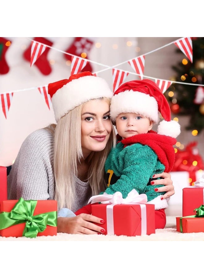 RUBFAC راية بنر مخطط بالأحمر والأبيض بطول 170 قدم و120 قطعة، لوازم زينة الكرنفال والسيرك، أعلام مثلثية معلقة، عيد ميلاد الأطفال، لوازم احتفال ليلة رأس السنة - Image 4