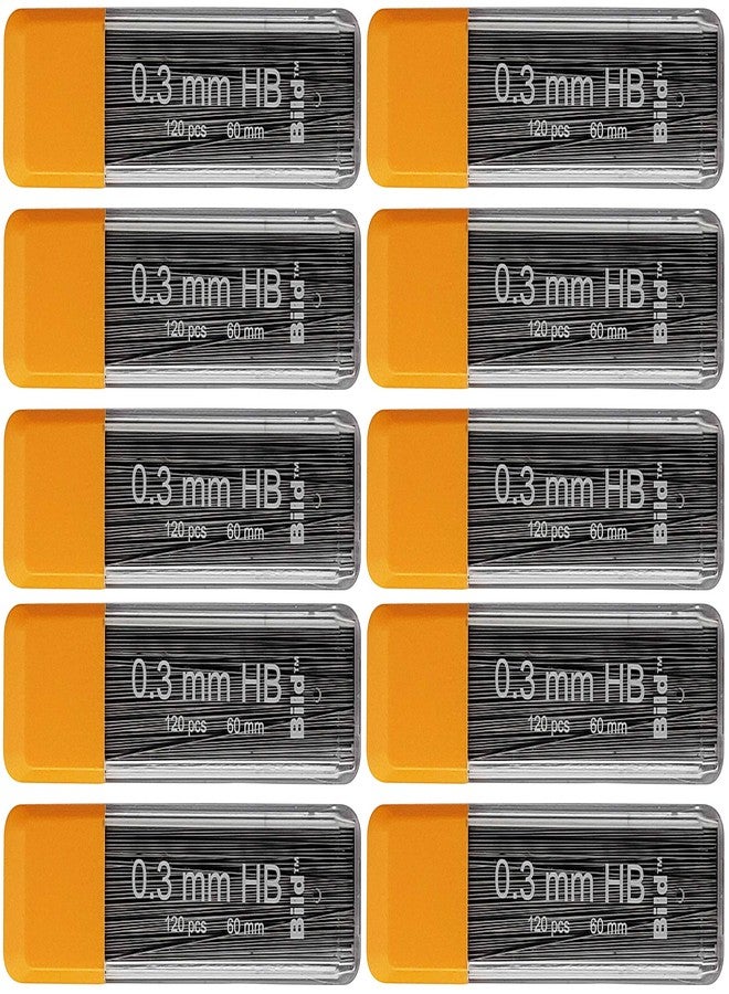 Bild Premium 1200 leads of 0.3mm Mechanical Pencil Lead Refills (HB Mega, 0.3 mm) - Image 1