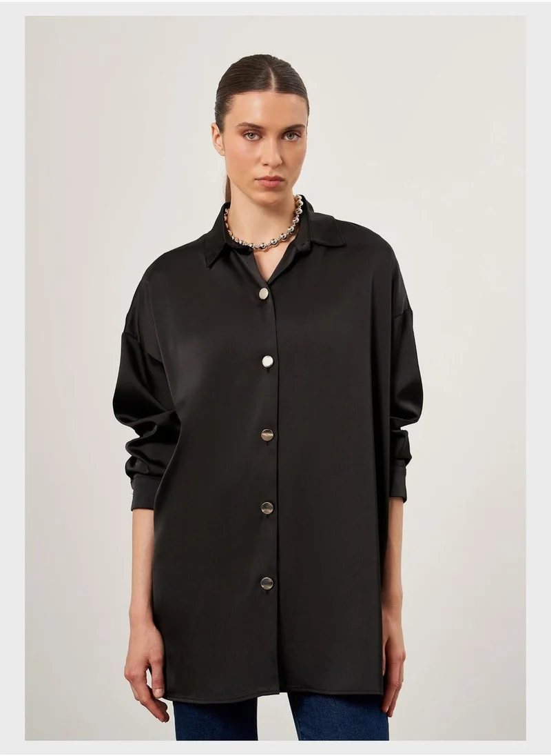 MIZALLE Button Down Shirt