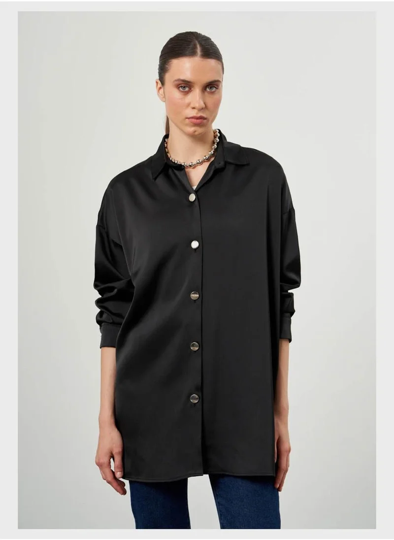 MIZALLE Button Down Shirt