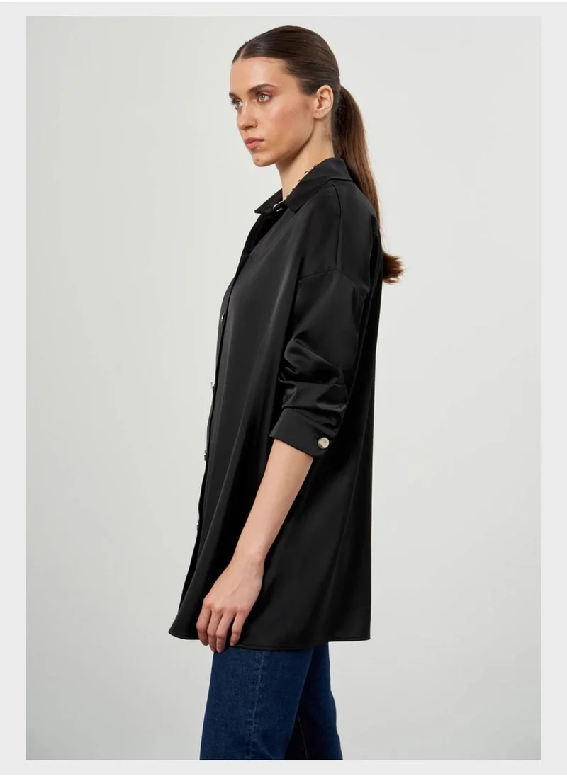 MIZALLE Button Down Shirt