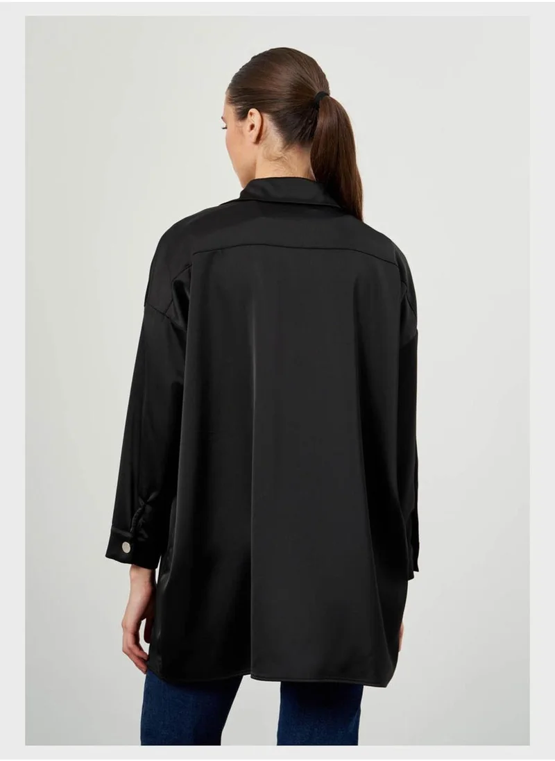 MIZALLE Button Down Shirt