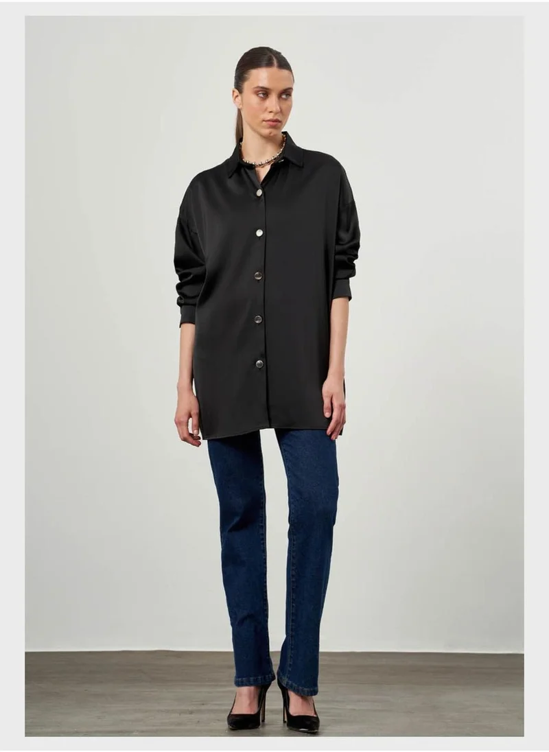 MIZALLE Button Down Shirt