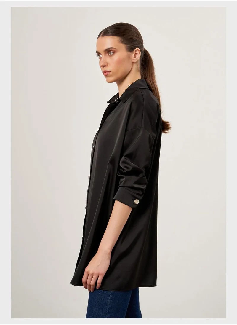 MIZALLE Button Down Shirt