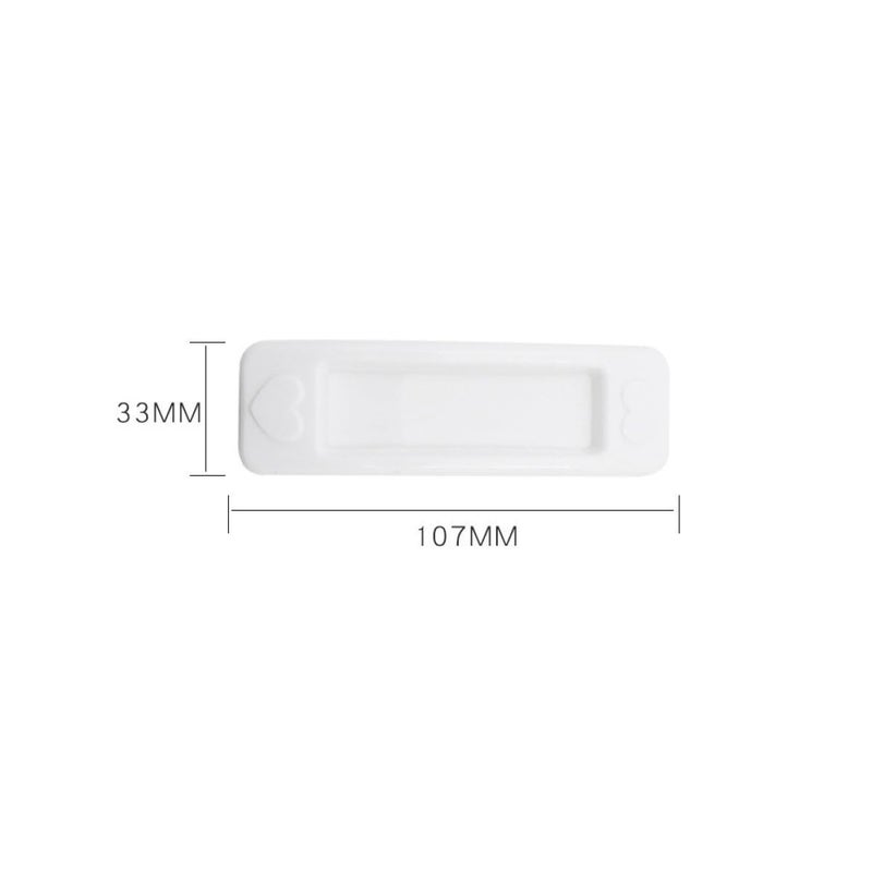6pcs Heart Shaped Self Adhesive Cabinet Handles Black White Gray Non Punching Installation - Image 3