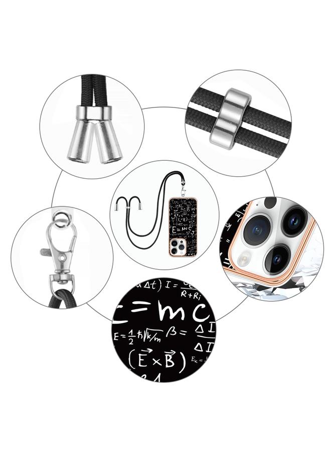 S-TOP Case For iPhone 14 Pro Electroplating Dual-side IMD Phone Case with Lanyard - Image 4