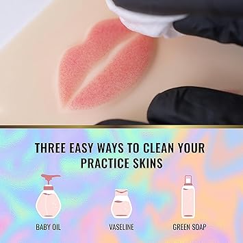 BRAWNA 3 Pack 3D Lip PMU Practice Skin Soft Silicone Lip Blush Practice Skin with Human Skin Like Texture 10 Lip Shapes Lip Tattoo Practice Skin PMU Supplies - Image 4